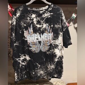 SHEIN Monochrome Tie-Dye T-Shirt